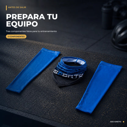 Tres componentes del kit deportivo Axo Kinetic