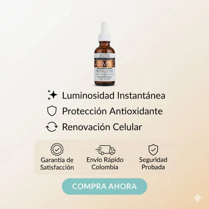 Sérum iluminador para la piel con vitamina C - Devuélvele a tu piel la luminosidad que perdió