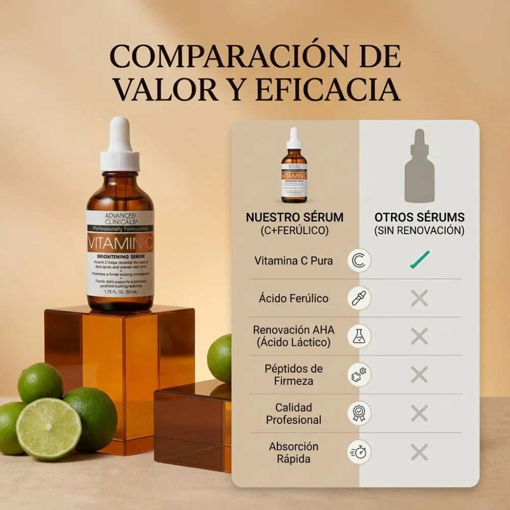 Sérum iluminador para la piel con vitamina C - Devuélvele a tu piel la luminosidad que perdió